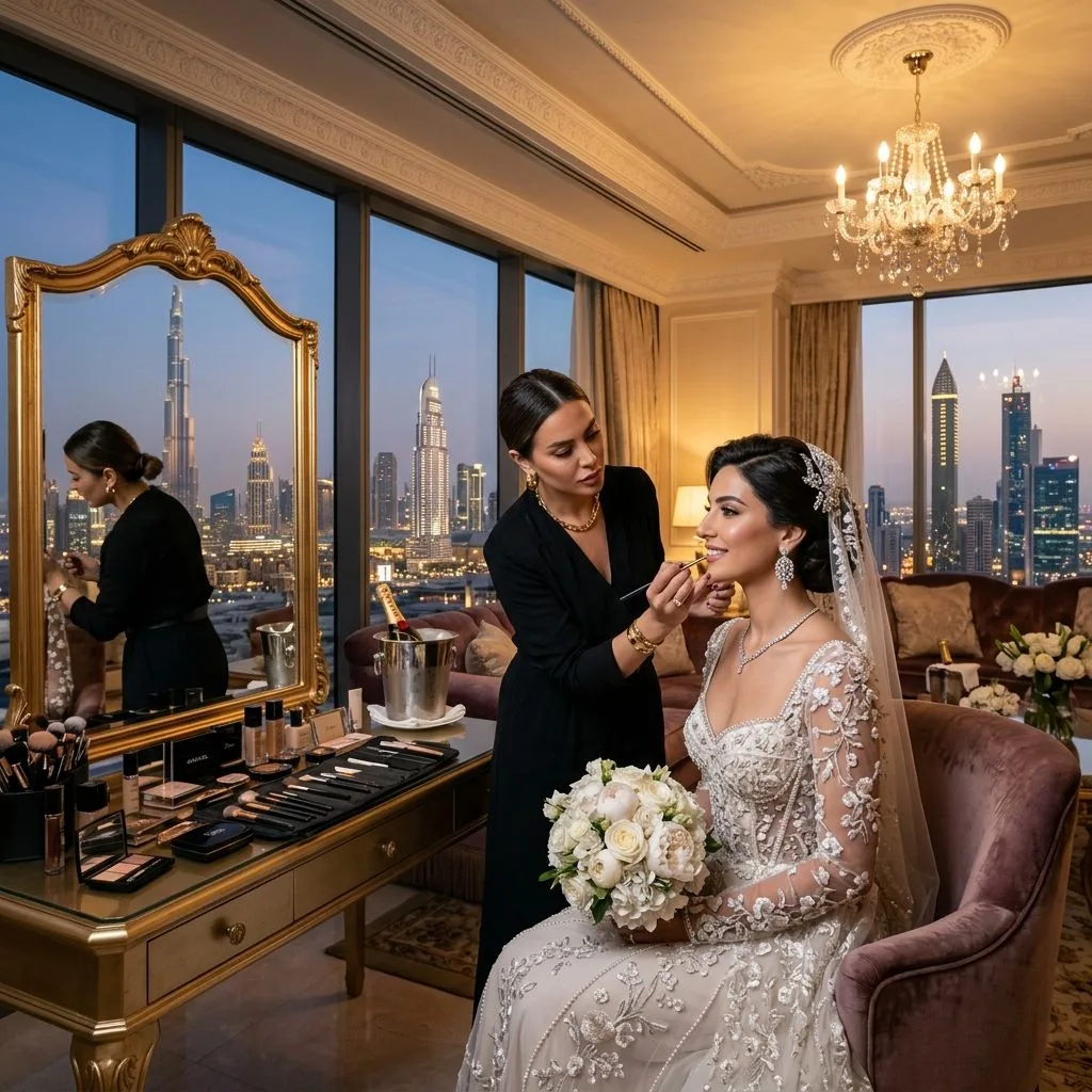 Luxury Bridal Makeup and Live Entertainment in Dubai by Eventist